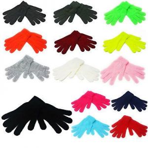  shahen all you need in one place  ADULTS Magic Gloves Stretch Winter Mens Black Ladies Womens One Size Warm Soft